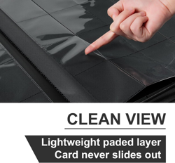 Premium Card Binder 16 Pocket, PU Cover Trading Card Binder for 1000+ Cards, St - Image 3