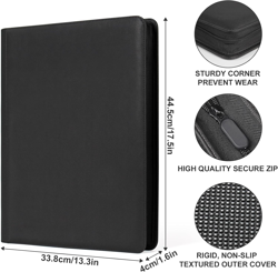 Premium Card Binder 16 Pocket, PU Cover Trading Card Binder for 1000+ Cards, St - Image 5