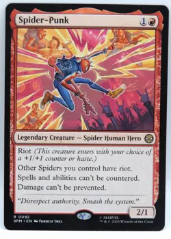 MTG Spider-Punk Marvel's Spider-Man Regular NM Un-played - Image 1