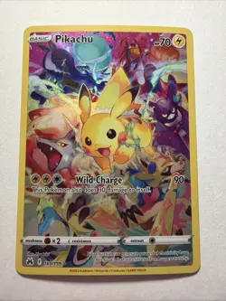Pikachu Full Art Secret Rare 160/159 Pokemon Crown Zenith Holo Card - Image 1