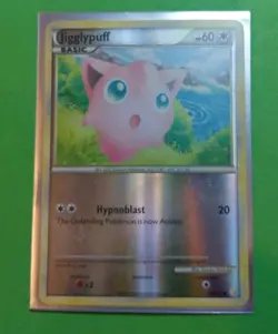 Jigglypuff 68/123 Heartgold & Soulsilver Reverse Holo Pokemon, MP - Image 1