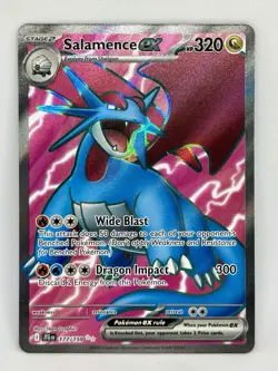 Salamence ex 177/159 - Pokemon Sv09: Journey Together Full Art Holo NM - Image 1