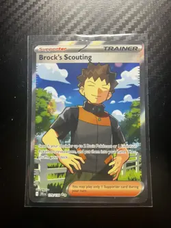 Pokemon TCG Brock's Scouting 179/159 Full Art Ultra Rare Journey Together - Image 1
