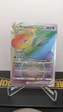 Pokemon TCG #081/078 Dragonite VSTAR (Secret) Pokemon GO Secret Rare NM - Image 1