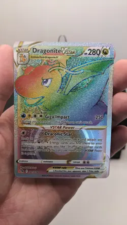 Pokemon TCG #081/078 Dragonite VSTAR (Secret) Pokemon GO Secret Rare NM - Image 3