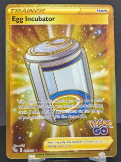 Pokemon Egg Incubator #087/078 English Pokemon GO Secret Rare Full Art - Image 1