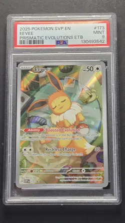 PSA 9 Eevee SVP EN 173 Black Star Promo Pokemon 2025 - Image 1