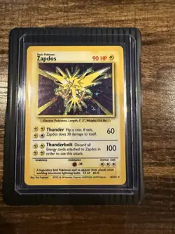 Pokemon Zapdos 16/102 Base Set Holo Rare Near Mint English 1999 WOTC NM 💎 - Image 2