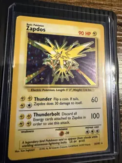 Pokemon Zapdos 16/102 Base Set Holo Rare Near Mint English 1999 WOTC NM 💎 - Image 4