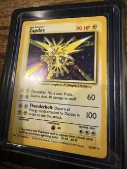 Pokemon Zapdos 16/102 Base Set Holo Rare Near Mint English 1999 WOTC NM 💎 - Image 5