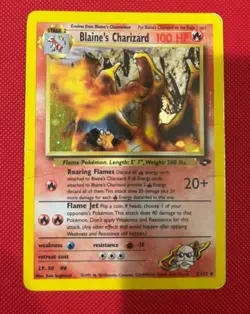 Pokemon Blaine's Charizard Gym Challenge 2 Holo Unlimited Rare Corrected Energy - Image 1