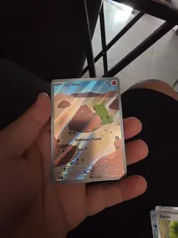 Larvitar Full Art Holo Pokemon TCG Obsidian Flames 203/197 SV03 - Image 1