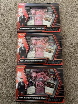 Pokemon TCG: Team Rocket's Mewtwo ex Box (x3) - Image 1
