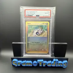 2003 Pokemon EX Aron Reverse Holo Sandstorm #56 PSA 8 - Image 1