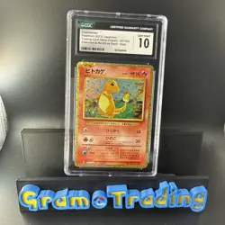 CGC 10 GEM MINT Japanese Pokemon 2023 Charmander 001/032 Trading Game Class CLL - Image 1