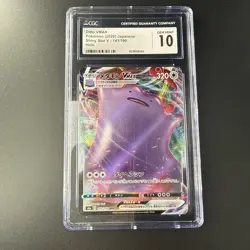 🔥2020 Pokemon Jap. Ditto Vmax Shiny Stars V - 141/190 Holo CGC 10 - Image 2