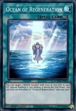 Ocean Of Regeneration - Super Rare 1st Edition MZTM-EN036 - NM - YuGiOh - Image 1