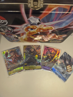 Lotto Carte One Piece TCG Holo/Rare Zoro-Doflamingo-Monkey D.Luffy-Monkey D.Garp - Image 1