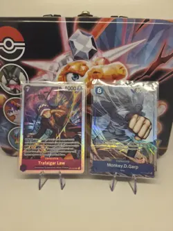 Lotto Carte One Piece TCG Holo/Rare Zoro-Doflamingo-Monkey D.Luffy-Monkey D.Garp - Image 3