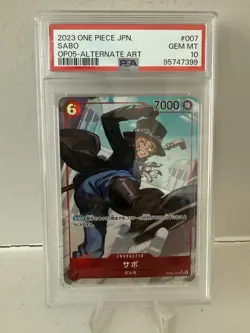 Sabo (007) (Alternate Art) OP05-007 Awakening of the New Era Foil JP PSA10 - Image 1