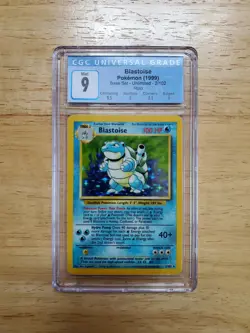 Pokemon CGC 9 MINT 1999 Blastoise Base Set Holo Card - Image 1