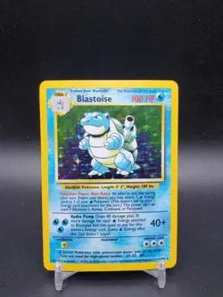 Blastoise 2/102 Base Set Holo Rare Unlimited MP/LP Pokemon Card - Image 1