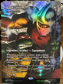 Teenage Mutant Ninja Turtles Source Material Cards Raph’s Jitte Foil - Image 1