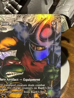 Teenage Mutant Ninja Turtles Source Material Cards Raph’s Jitte Foil - Image 3