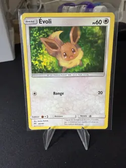 Evoli Eevee French Holo Promo Moderately Played Pokemon Card Foreign Language - Image 1