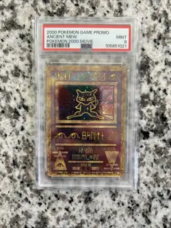 Mint Ancient Mew Holo 2000 Pokemon TCG Movie Promo Card PSA 9 - Image 1