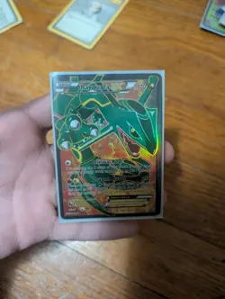 Pokemon Rayquaza EX Full Art Holo Ultra Rare Card Dragons Exalted 123/124 - Image 1