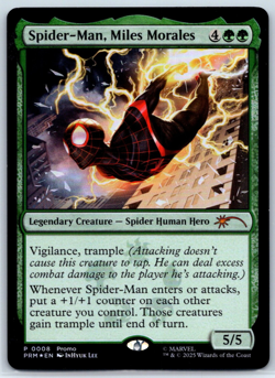 Spider-Man, Miles Morales - Foil NM - Spider-Man Magic The Gathering P0008 - Image 1