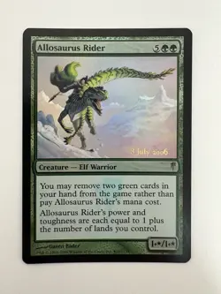 Allosaurus Rider Foil Promo Prerelease MTG Magic Gathering Card NM Mint Coldsnap - Image 1