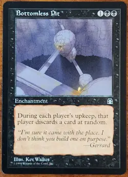 Bottomless Pit MTG Stronghold Regular LP Magic The Gathering - Image 1