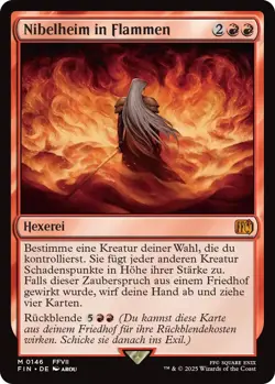 MTG Magic the Gathering FINAL FANTASY Nibelheim in Flammen foil mythic deutsch - Image 1