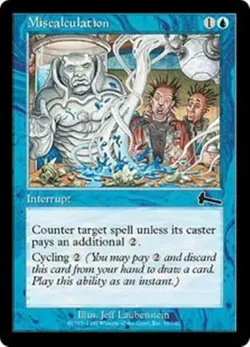MISCALCULATION Urza's Legacy MTG Blue Instant - Image 1