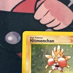 Base Set Unlimited Hitmonchan 7/102 Holofoil Holo Rare Pokemon DMG - Image 2