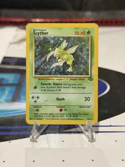 Pokemon TCG Scyther Jungle 10/64 Holo Unlimited Holo Rare - Image 1
