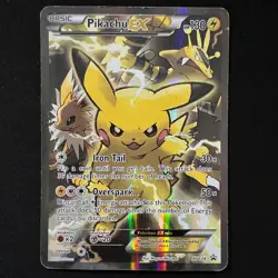 Pikachu EX XY124 XY Black Star Promo Pokemon TCG DMG - Image 1
