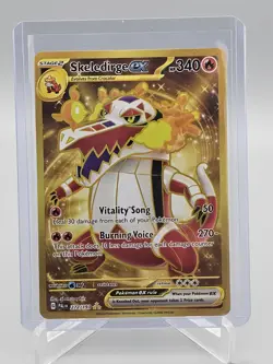 2023 Pokemon Paldea Evolved Skeledirge ex 272/193 Gold Hyper Rare NM SHIPS FAST - Image 1