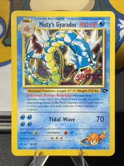 Misty's Gyarados 13/132 Pokemon TCG Gym Challenge Unlimited Holo Rare - Image 1
