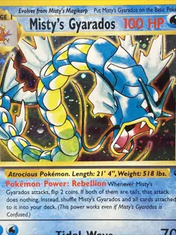 Misty's Gyarados 13/132 Pokemon TCG Gym Challenge Unlimited Holo Rare - Image 2