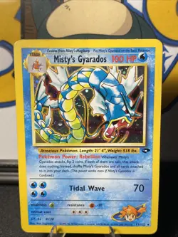Misty's Gyarados 13/132 Pokemon TCG Gym Challenge Unlimited Holo Rare - Image 3
