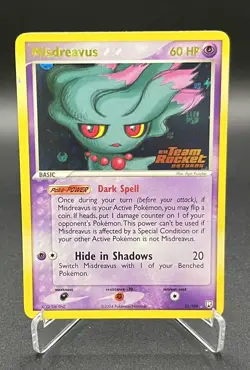 Pokemon Misdreavus 25/109 - EX Team Rocket Returns - Stamped Reverse Holo - MP - Image 1