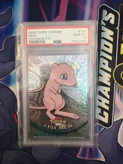 2000 Topps Chrome Pokemon T.V. #151 MEW PSA 10 GEM MINT - Image 1