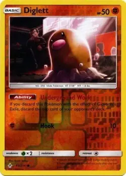 Pokemon - Diglett - 85/214 - Reverse Holo - Unbroken Bonds - NM/M - Image 1
