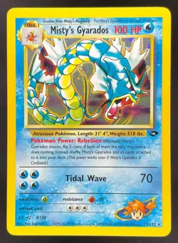 2000 Pokemon Gym Challenge #13/132 Misty's Gyarados Holo - Image 1