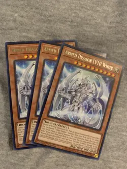 Yu-gi-oh! TCG 3x Armed Dragon LV10 White MP22-EN005 x3 RARE YUGIOH! DRAGON NM - Image 1