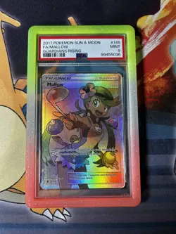 Pokemon Mallow 2017 Sun & Moon Guardians Rising #145 PSA 9 Guard included - Image 1