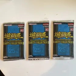 Konami Yu-Gi-Oh! TCG 25th Anniversary Rarity Collection II Booster Packs (3) - Image 1
